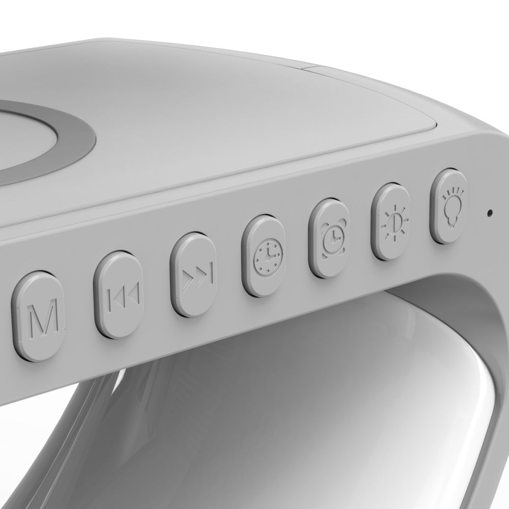 New Intelligent LED Lamp Bluetooth Speake Wireless Charger Atmosphere Lamp App Control