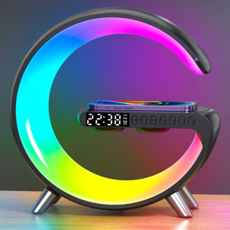 New Intelligent LED Lamp Bluetooth Speake Wireless Charger Atmosphere Lamp App Control