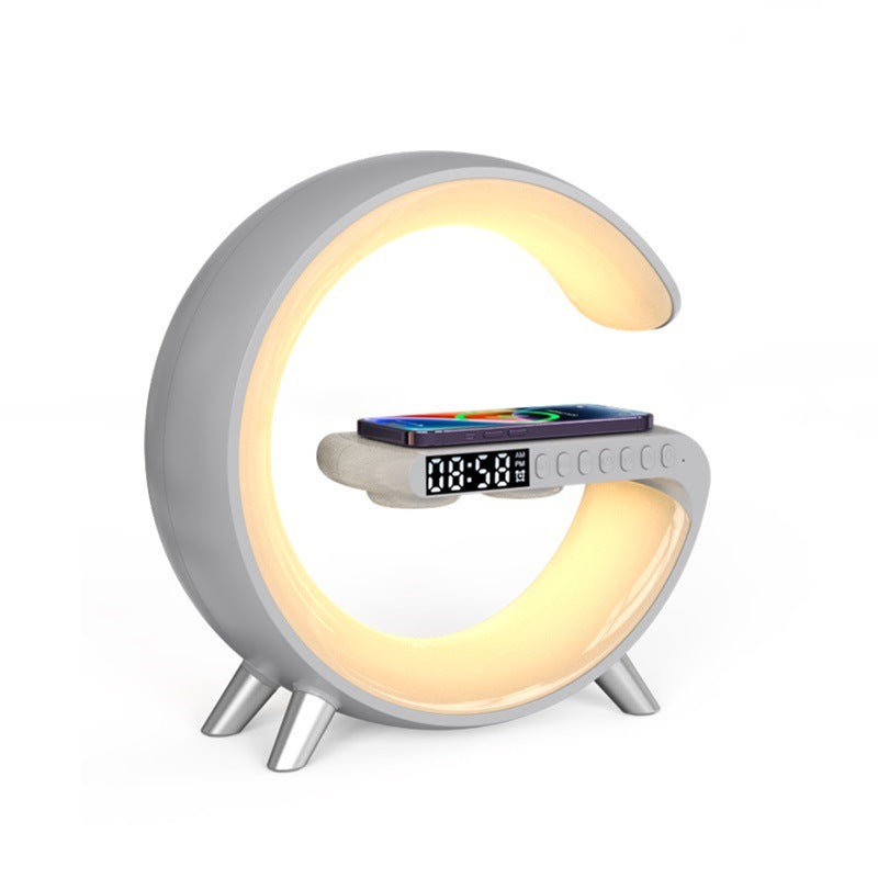 New Intelligent LED Lamp Bluetooth Speake Wireless Charger Atmosphere Lamp App Control