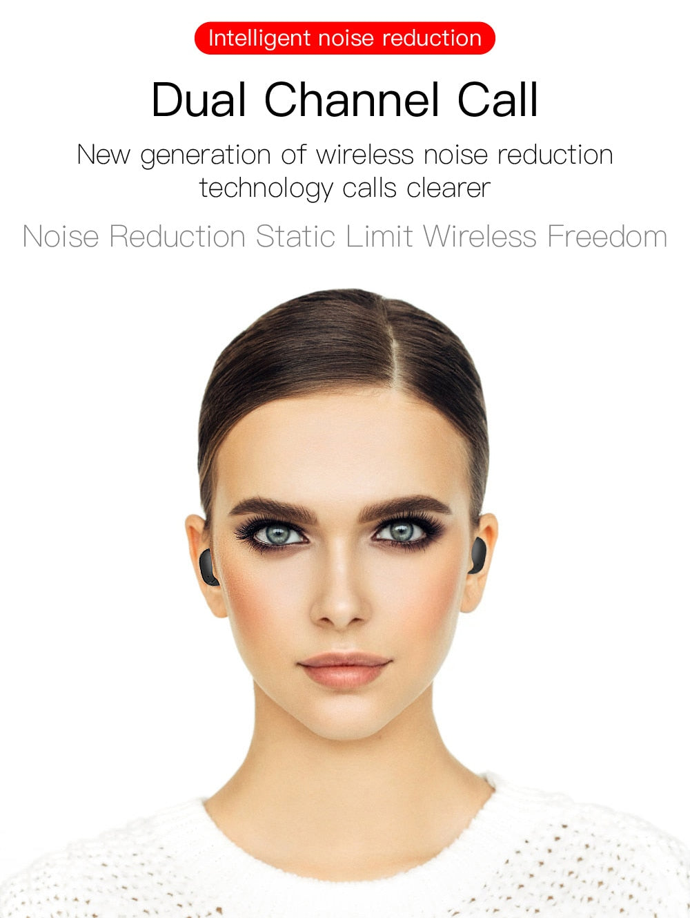 TWS E6S Bluetooth Earphones Wireless bluetooth headset Noise Cancelling Headsets With Microphone Headphones For Xiaomi Redmi