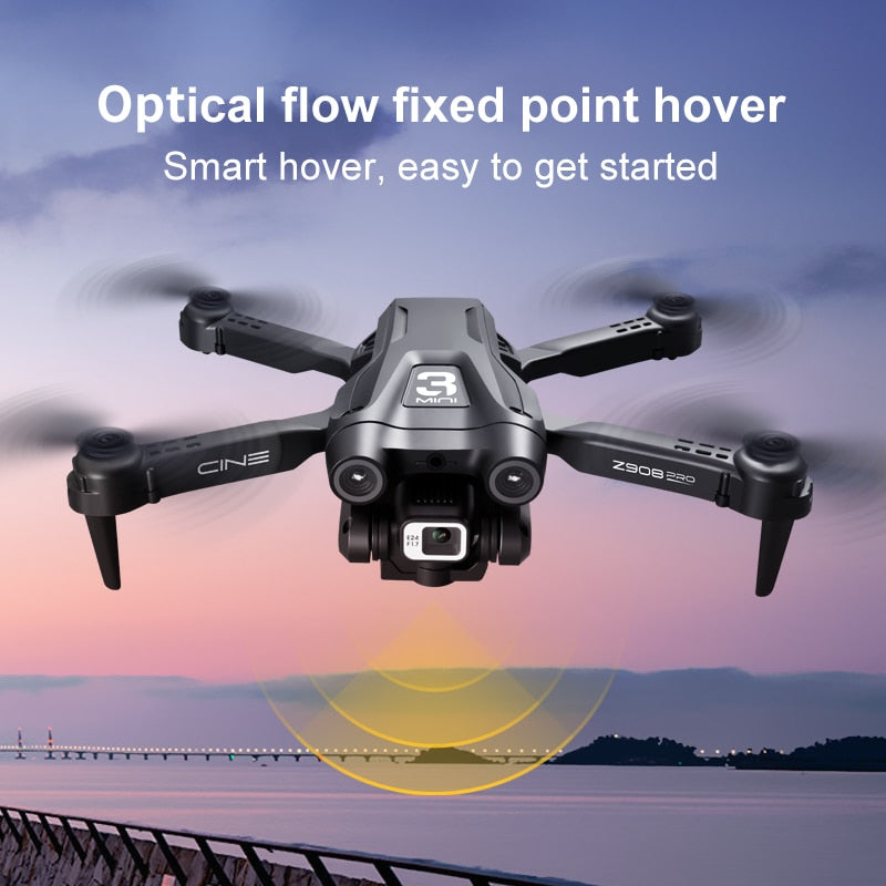 NEW Z908 Pro Drone 4K HD Professional ESC Dual Camera Optical Flow Localization 2.4G WIFi Obstacle Avoidance Quadcopter Toy