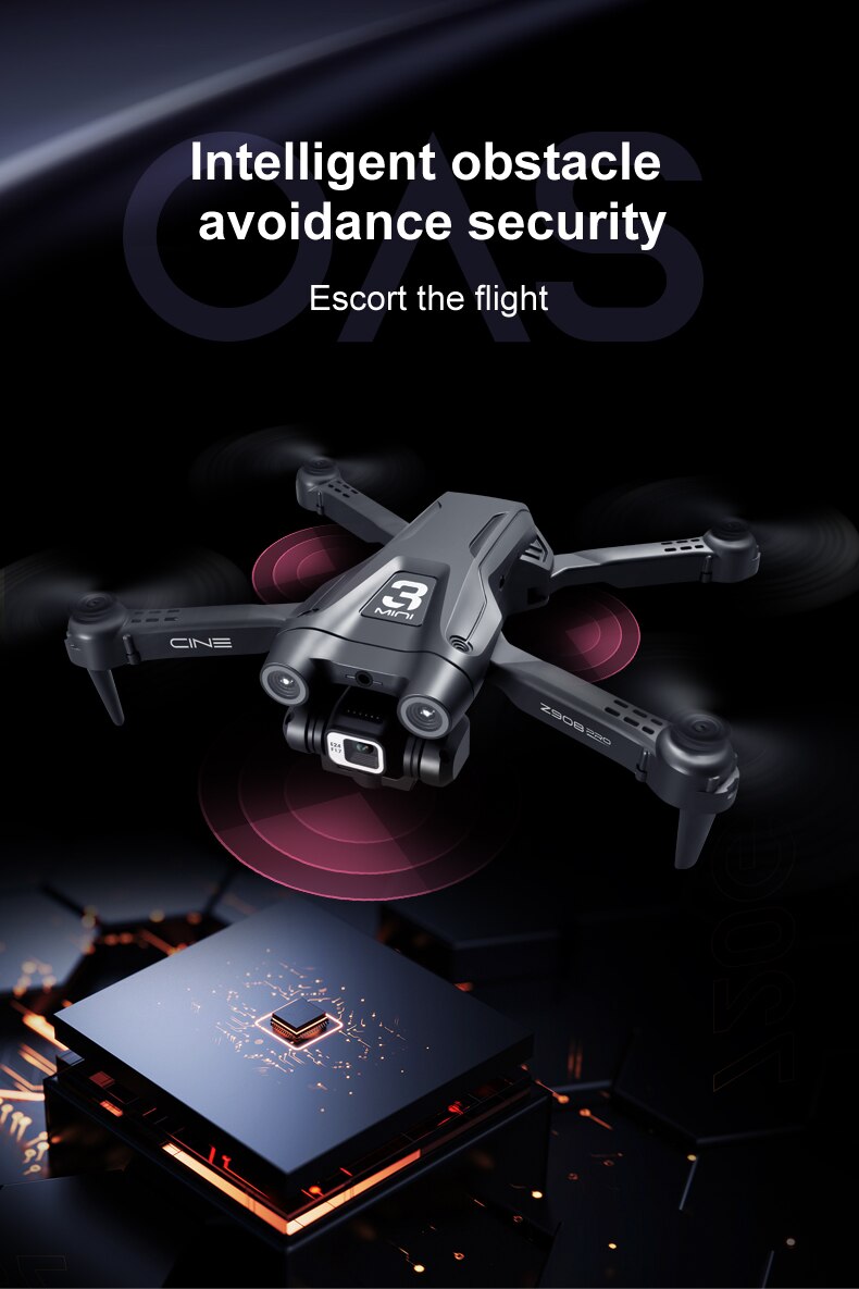 NEW Z908 Pro Drone 4K HD Professional ESC Dual Camera Optical Flow Localization 2.4G WIFi Obstacle Avoidance Quadcopter Toy