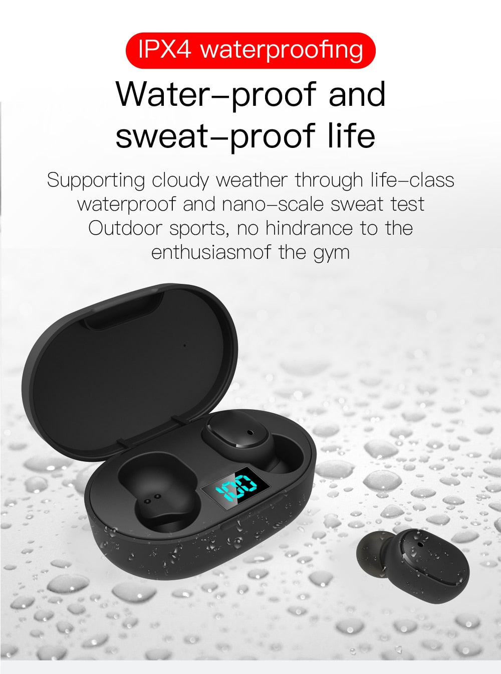 TWS E6S Bluetooth Earphones Wireless bluetooth headset Noise Cancelling Headsets With Microphone Headphones For Xiaomi Redmi