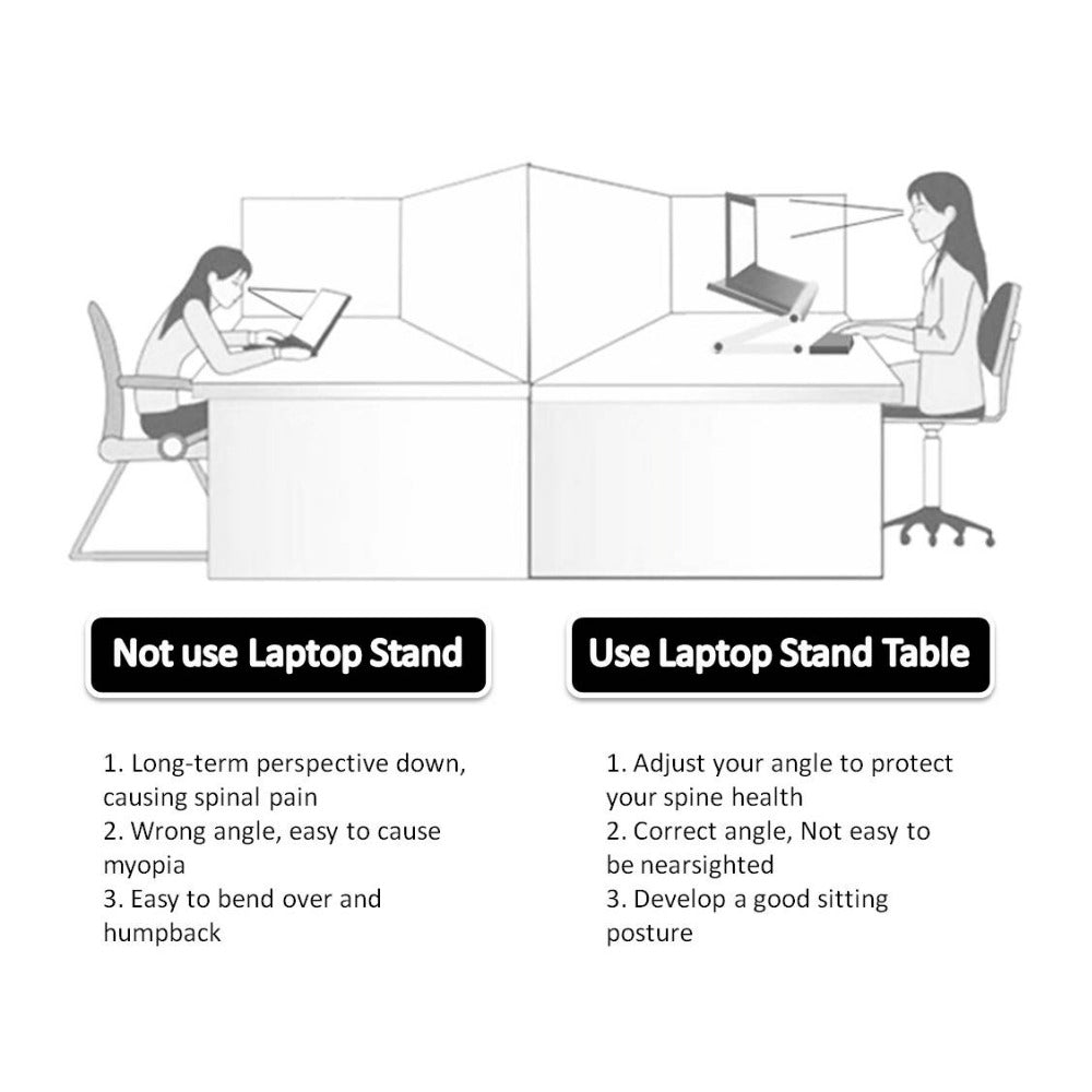 Foldable Laptop Stand Ergonomic Desk Tablet Holder Smart Apple Laptop Stand