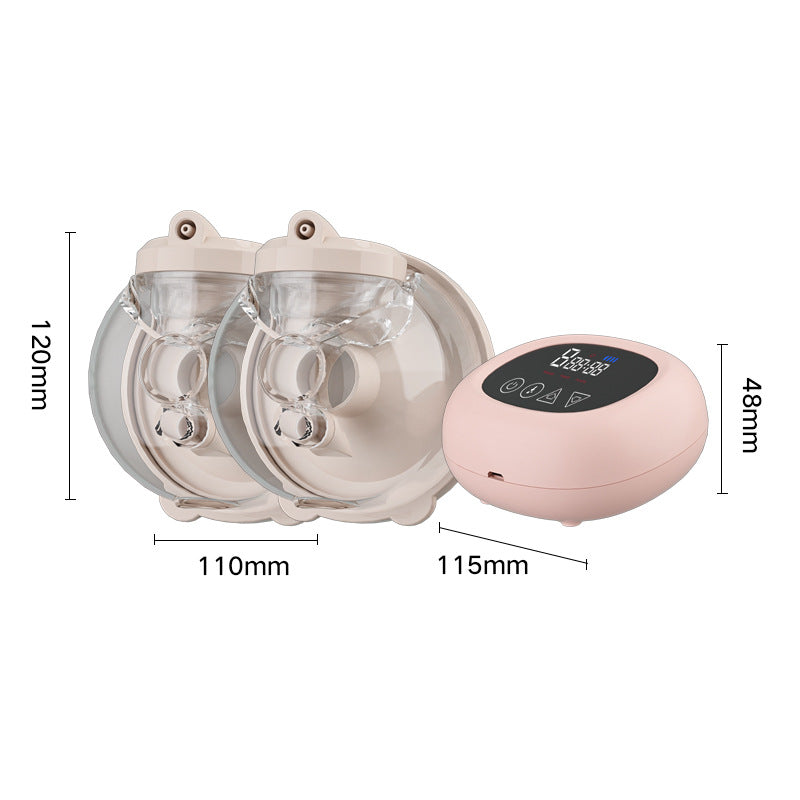 Wearable Electric Breast Pumps Hands-Free Breastfeeding Pump BPA Free Nursing Double Breast Milk Pumps with 5 Modes & Touch Panel LED Display