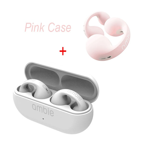 1:1 For Ambie Sound Earcuffs Upgrade Pro  Earring Wireless Bluetooth Earphones TWS Ear Hook Headset Sport Earbuds