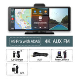 4K Dash Cam ADAS Wireless CarPlay Android Auto Car DVR 5G WiFi GPS Navigation Rearview Camera Dashboard Video Recorder