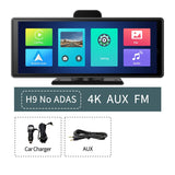 4K Dash Cam ADAS Wireless CarPlay Android Auto Car DVR 5G WiFi GPS Navigation Rearview Camera Dashboard Video Recorder