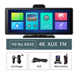 4K Dash Cam ADAS Wireless CarPlay Android Auto Car DVR 5G WiFi GPS Navigation Rearview Camera Dashboard Video Recorder