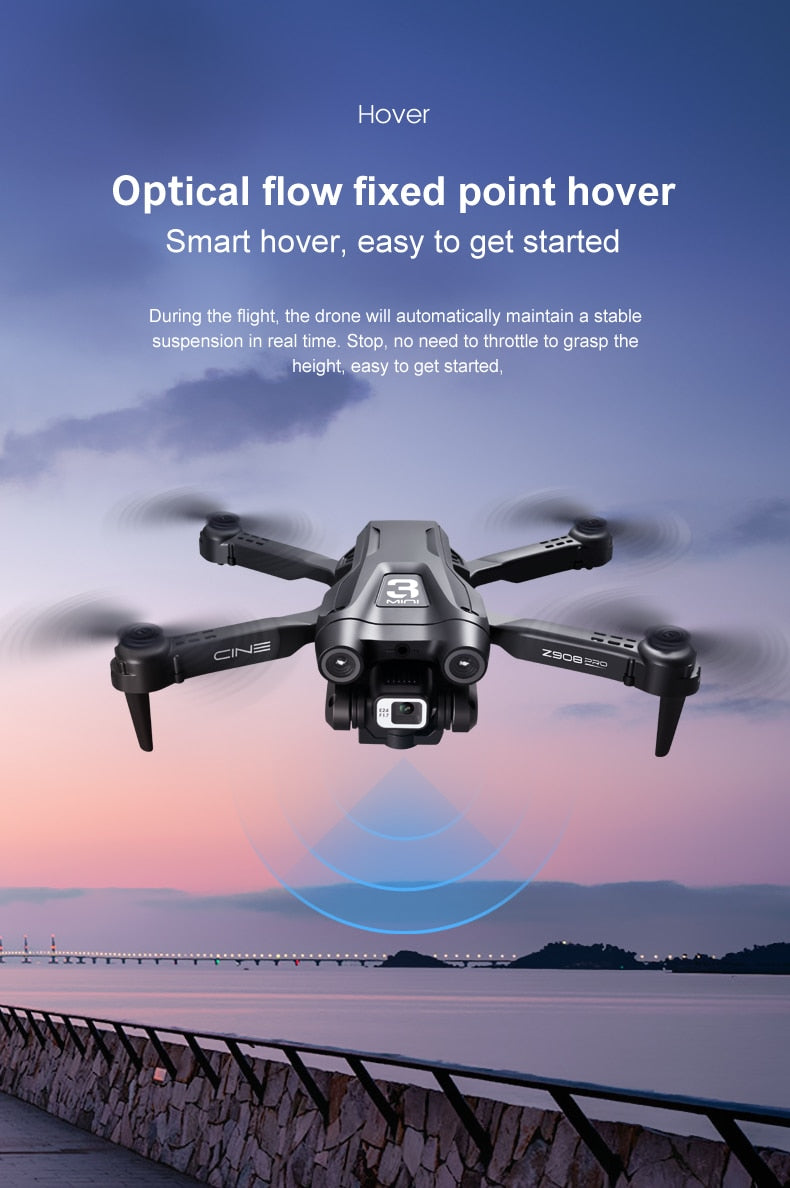 NEW Z908 Pro Drone 4K HD Professional ESC Dual Camera Optical Flow Localization 2.4G WIFi Obstacle Avoidance Quadcopter Toy